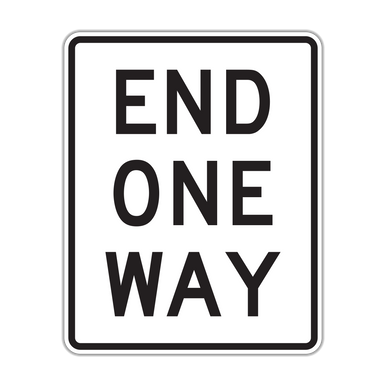 R6-7 End One Way - Hall Signs