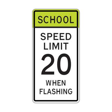 S5-1 School Speed Limit - Hall Signs