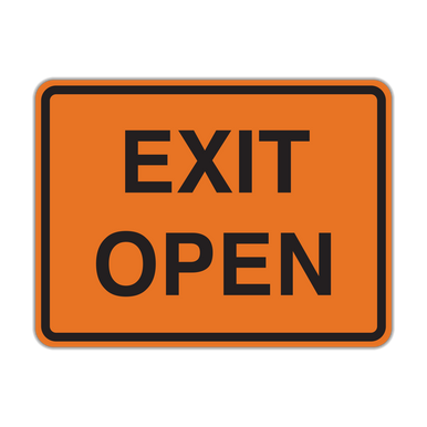 E5-2 Exit Open - Hall Signs