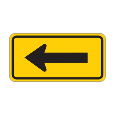 W16-5P Supplemental Arrow - Hall Signs