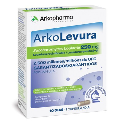 Arkolevura saCCharomyces boulardii 10 cápsulas