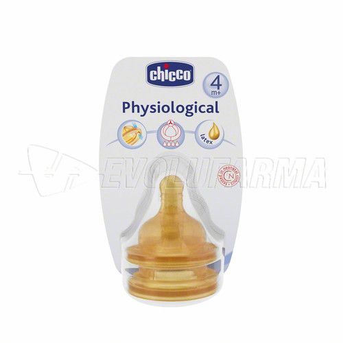 ChiCCo. tetina fisiológica caucho. 2 UDS.
