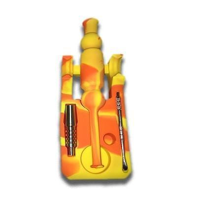 Silicone Nectar Collector Kit | Dab Straw with Titanium Nail