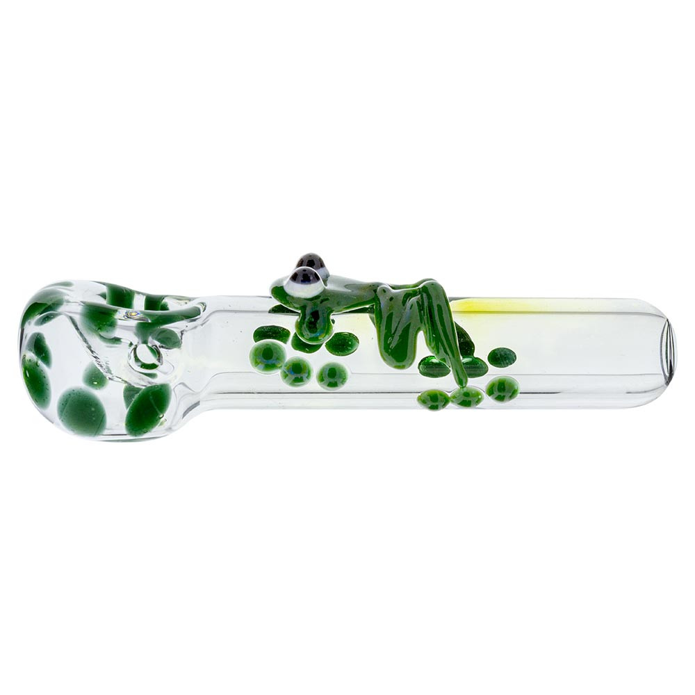 Glass Frog Spoon Pipe