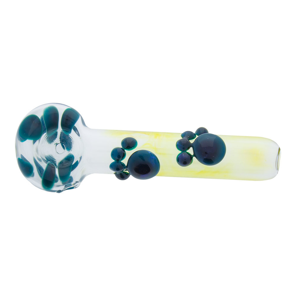 Paw Print Glass Hand Pipe
