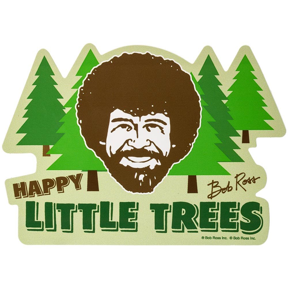 Bob Ross Happy Little Trees Sticker