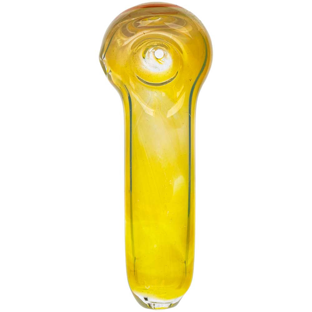 Franticus Glass 4" Fumed Glass Spoon Pipe, Assorted Designs
