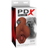 Pipedream PDX Plus Pick Your Pleasure Stroker – Dual-Entry Textured Masturbator – Brown