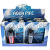 An open 12-piece Aqua Pipe display box wholesale aqua pipes perfect for smoke shops and online headshops