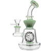 Flying Pig 7" Bell-Shaped Banger Hanger Bong Green