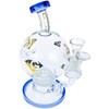 High shot detailing the shape of a Diamond Glass Sphere Bong.