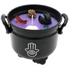Lavender Scented Smudge Candle in a Hamsa Hand Cauldron