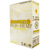 A closed, sealed display box of High Hemp Organic Wraps - Banana Goo.