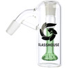 Front view of a Glass House 45-Degree Showerhead Ash Catcher.