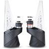 Puffco Peak Pro 3D XL Chamber attached to a Puffco Peak Pro compared to one with a standard 3D Chamber.