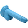 Pop Peckers 6.5" Dildo with Balls - Blue