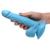 Pop Peckers 6.5" Dildo with Balls - Blue