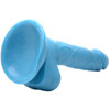 Pop Peckers 6.5" Dildo with Balls - Blue
