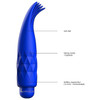 Zoe C-spot vibrator labeled with its materials.