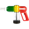 Side view of a Rasta Smoke Blower Party gun on a white background.