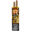 Zig-Zag Blunt Wraps - Peach open with its wraps emerging from the top.