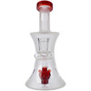 Bear Quartz x Wild Life Arc Dab Rig Unique red dab rig Red glass dab rig