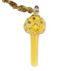 Himalayan Creations Glass Mushroom Necklace Pipe – Wearable Festival Pipe on Hemp Cord – Assorted Styles