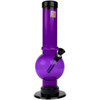 Purple JM Enterprises 9" Bubble Bong - Skinny 1.5" Diameter front angle.