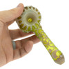 Liberty 50G 5.5" Sandblasted Glass Spoon Pipe – Heavy 3D Etched Hand Pipe, Assorted Designs