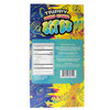 Trippy Double Stacked Bitez Mushies mushroom gummies in sour strawberry lemonade or blue razz flavors with colorful collectible packaging lab tested  back of display box