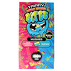 Trippy Double Stacked Bitez Mushies mushroom gummies in sour strawberry lemonade or blue razz flavors with colorful collectible packaging lab tested  front of box 