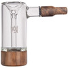Side shot of MJ Arsenal Alpine Series Steamboat Bubbler with black walnut wood