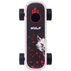 Black and Red splatter  Wulf Mods Deck Skateboard 510 Thread Variable Voltage Vape Battery.
