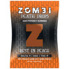 A single pouch of Zombi Death Drops Rest In Peach HHC gummies
