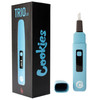 Bear Quartz x Cookies Trio 2.0 electronic dab tool with infrared temperature reader and heated hot knife blue.