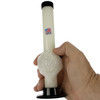 Hand holding JM Enterprises 8" Alien Face Acrylic Bong | Glow-in-the-Dark