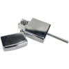 Side image of the Lighter Hand Pipe Discreet Flip-Top Metal Smoking Pipe