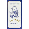 Front of a closed display box of Zig-Zag Original rolling papers.