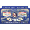 Graphic inside of a booklet of papers showing how Zig-Zag won a gold medal at the 1900 World's Fair.
