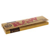 One booklet of Raw Classic 125 Rolling Paper from a low angle.