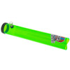 Graffix 2" x 12" Acrylic Steamroller in Green, at a quarter angle 90's Novelty Bong