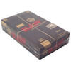 A closed and sealed box of Raw Black papers.