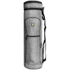 Front view of this 24" golf bag in gray.