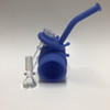 NoGoo Oil Barrel Waterpipe Blue Silicone  Water Bong