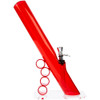 JM Enterprises 11" Skinny Angled Acrylic Bong with Finger Grip, Assorted Colors