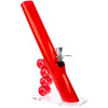 Side image JM Enterprises 11" Skinny Angled Acrylic Bong with Finger Grip, Assorted Colors