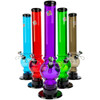 JM Enterprises 12" Skinny Acrylic Bubble Bong, Assorted Colors. High-Quality Skinny Acrylic Bongs.
