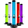JM Enterprises 12" Skinny Straight Acrylic Bong, Assorted Colors