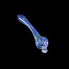 Color Change Gandalf Skull Pipe from Chameleon Glass 3/4 view.