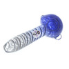 Jellyfish Glass 4.5" Long Asst. Color Frit Sprial Handpipe